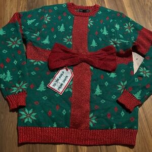 Blizzard Bay Ugly Christmas Sweater Gift to the World  - Green and Red